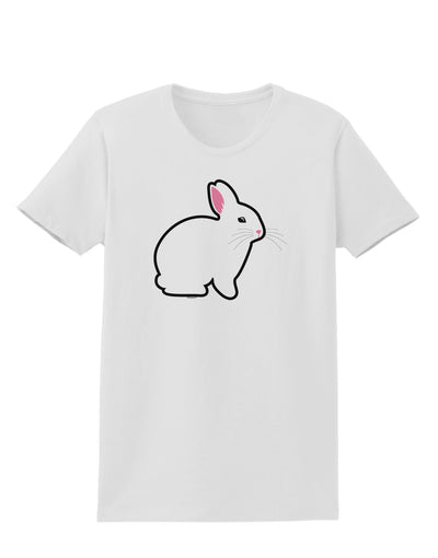 Cute Bunny Rabbit Easter Womens T-Shirt-Womens T-Shirt-TooLoud-White-X-Small-Davson Sales