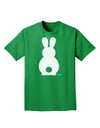 Cute Bunny Silhouette with Tail Adult Dark T-Shirt by TooLoud-Mens T-Shirt-TooLoud-Kelly-Green-Small-Davson Sales