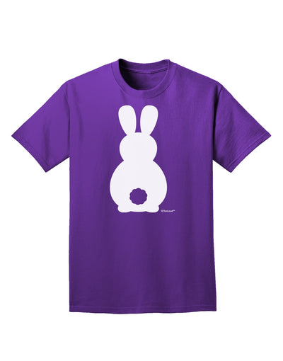 Cute Bunny Silhouette with Tail Adult Dark T-Shirt by TooLoud-Mens T-Shirt-TooLoud-Purple-Small-Davson Sales