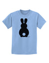 Cute Bunny Silhouette with Tail Childrens T-Shirt by TooLoud-Childrens T-Shirt-TooLoud-Light-Blue-X-Small-Davson Sales