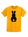 Cute Bunny Silhouette with Tail Childrens T-Shirt by TooLoud-Childrens T-Shirt-TooLoud-Gold-X-Small-Davson Sales