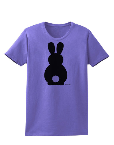 Cute Bunny Silhouette with Tail Womens T-Shirt by TooLoud-Womens T-Shirt-TooLoud-Violet-X-Small-Davson Sales