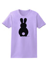 Cute Bunny Silhouette with Tail Womens T-Shirt by TooLoud-Womens T-Shirt-TooLoud-Lavender-X-Small-Davson Sales