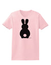 Cute Bunny Silhouette with Tail Womens T-Shirt by TooLoud-Womens T-Shirt-TooLoud-PalePink-X-Small-Davson Sales