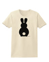 Cute Bunny Silhouette with Tail Womens T-Shirt by TooLoud-Womens T-Shirt-TooLoud-Natural-X-Small-Davson Sales