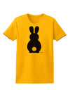 Cute Bunny Silhouette with Tail Womens T-Shirt by TooLoud-Womens T-Shirt-TooLoud-Gold-X-Small-Davson Sales