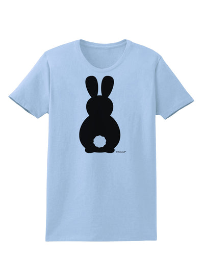 Cute Bunny Silhouette with Tail Womens T-Shirt by TooLoud-Womens T-Shirt-TooLoud-Light-Blue-X-Small-Davson Sales