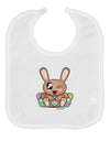 Cute Bunny with Eggs Baby Bib