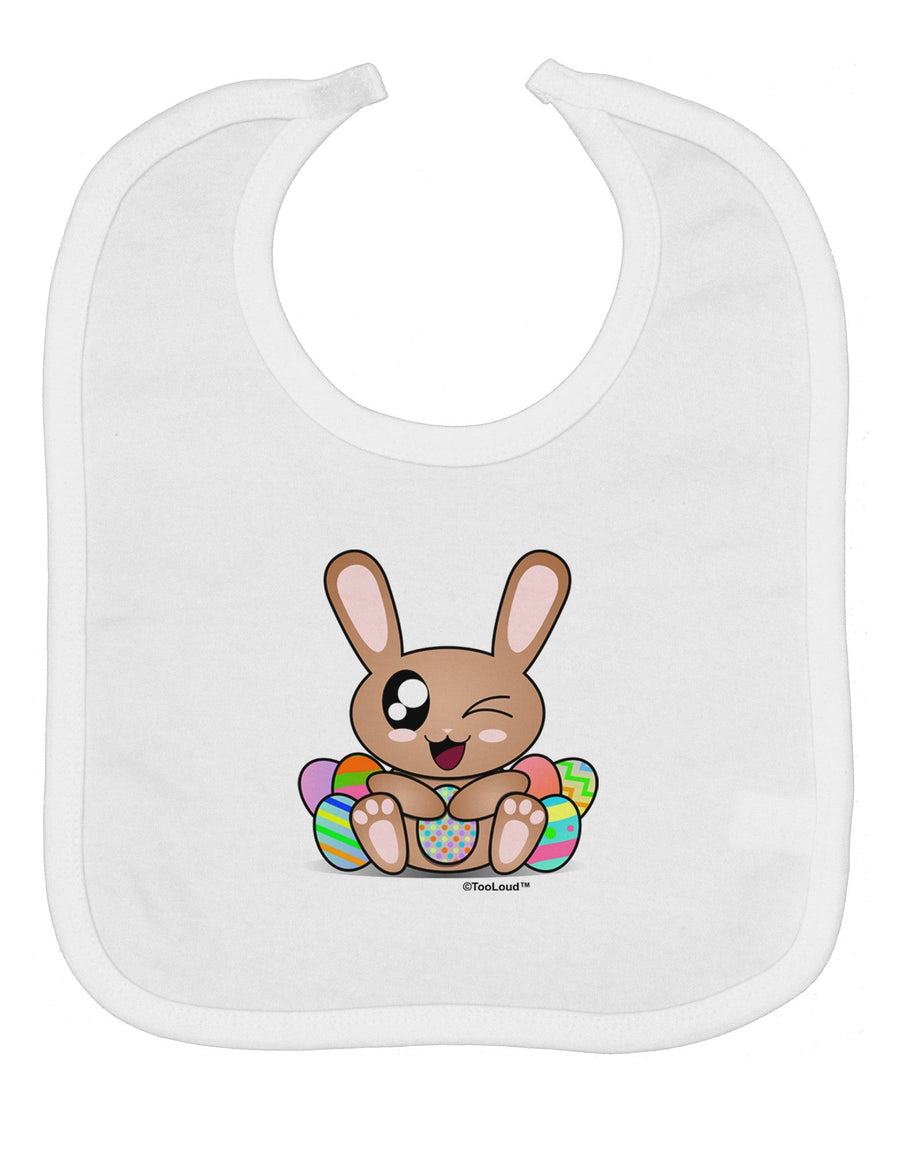 Cute Bunny with Eggs Baby Bib