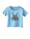 Cute Bunny with Eggs Infant T-Shirt-Infant T-Shirt-TooLoud-Aquatic-Blue-06-Months-Davson Sales