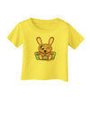 Cute Bunny with Eggs Infant T-Shirt-Infant T-Shirt-TooLoud-Yellow-06-Months-Davson Sales