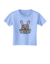 Cute Bunny with Eggs Toddler T-Shirt-Toddler T-Shirt-TooLoud-Aquatic-Blue-2T-Davson Sales