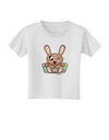 Cute Bunny with Eggs Toddler T-Shirt-Toddler T-Shirt-TooLoud-White-2T-Davson Sales