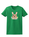 Cute Bunny with Eggs Womens Dark T-Shirt-TooLoud-Kelly-Green-X-Small-Davson Sales