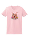 Cute Bunny with Eggs Womens T-Shirt-Womens T-Shirt-TooLoud-PalePink-X-Small-Davson Sales