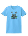 Cute Bunny with Eggs Womens T-Shirt-Womens T-Shirt-TooLoud-Aquatic-Blue-X-Small-Davson Sales