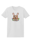 Cute Bunny with Eggs Womens T-Shirt-Womens T-Shirt-TooLoud-White-X-Small-Davson Sales