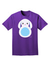 Cute Bunny with Floppy Ears - Blue Adult Dark T-Shirt by TooLoud-Mens T-Shirt-TooLoud-Purple-Small-Davson Sales