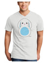 Cute Bunny with Floppy Ears - Blue Adult V-Neck T-shirt by TooLoud-Mens V-Neck T-Shirt-TooLoud-White-Small-Davson Sales