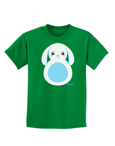 Cute Bunny with Floppy Ears - Blue Childrens Dark T-Shirt by TooLoud-Childrens T-Shirt-TooLoud-Kelly-Green-X-Small-Davson Sales