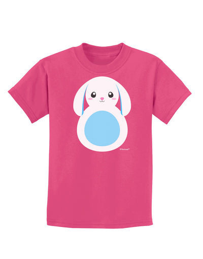 Cute Bunny with Floppy Ears - Blue Childrens Dark T-Shirt by TooLoud-Childrens T-Shirt-TooLoud-Sangria-X-Small-Davson Sales