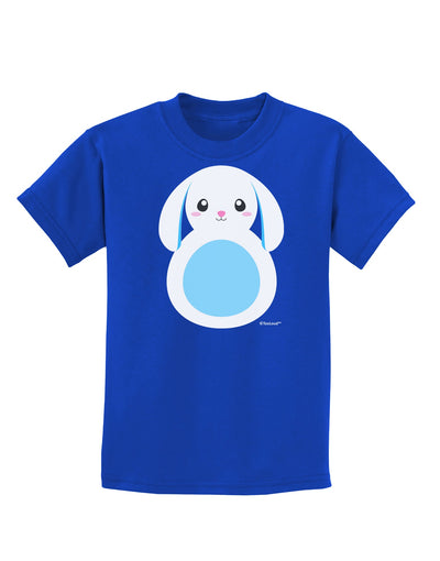 Cute Bunny with Floppy Ears - Blue Childrens Dark T-Shirt by TooLoud-Childrens T-Shirt-TooLoud-Royal-Blue-X-Small-Davson Sales