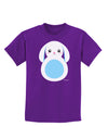 Cute Bunny with Floppy Ears - Blue Childrens Dark T-Shirt by TooLoud-Childrens T-Shirt-TooLoud-Purple-X-Small-Davson Sales