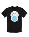 Cute Bunny with Floppy Ears - Blue Childrens Dark T-Shirt by TooLoud-Childrens T-Shirt-TooLoud-Black-X-Small-Davson Sales