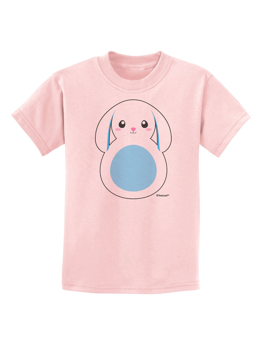 Cute Bunny with Floppy Ears - Blue Childrens T-Shirt by TooLoud-Childrens T-Shirt-TooLoud-White-X-Small-Davson Sales