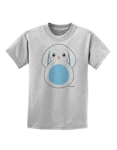 Cute Bunny with Floppy Ears - Blue Childrens T-Shirt by TooLoud-Childrens T-Shirt-TooLoud-AshGray-X-Small-Davson Sales