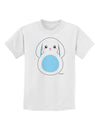 Cute Bunny with Floppy Ears - Blue Childrens T-Shirt by TooLoud-Childrens T-Shirt-TooLoud-White-X-Small-Davson Sales