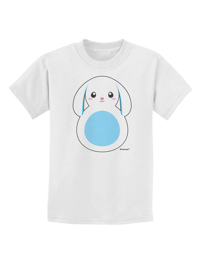 Cute Bunny with Floppy Ears - Blue Childrens T-Shirt by TooLoud-Childrens T-Shirt-TooLoud-White-X-Small-Davson Sales