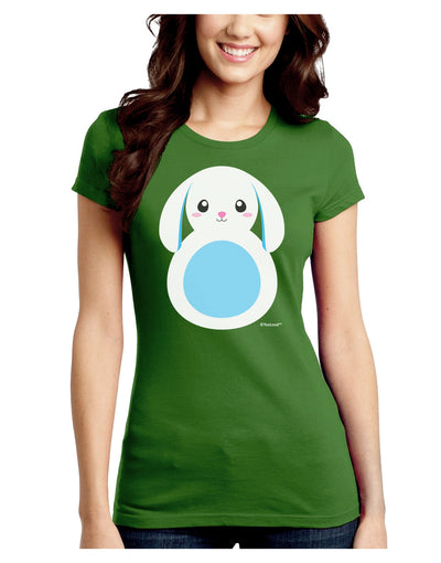 Cute Bunny with Floppy Ears - Blue Juniors Crew Dark T-Shirt by TooLoud-T-Shirts Juniors Tops-TooLoud-Kiwi-Green-Juniors Fitted X-Small-Davson Sales