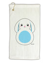 Cute Bunny with Floppy Ears - Blue Micro Terry Gromet Golf Towel 16 x 25 inch by TooLoud-Golf Towel-TooLoud-White-Davson Sales