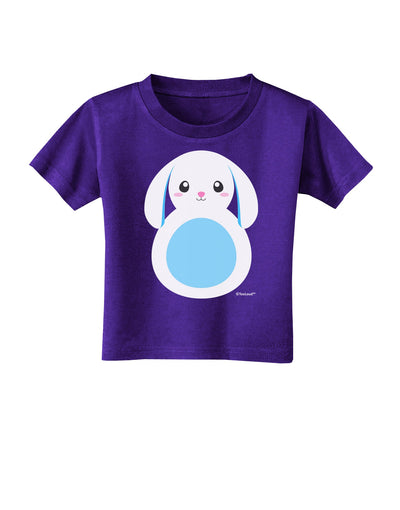 Cute Bunny with Floppy Ears - Blue Toddler T-Shirt Dark by TooLoud-Toddler T-Shirt-TooLoud-Purple-2T-Davson Sales