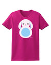 Cute Bunny with Floppy Ears - Blue Womens Dark T-Shirt by TooLoud-Womens T-Shirt-TooLoud-Hot-Pink-Small-Davson Sales