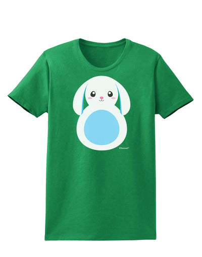 Cute Bunny with Floppy Ears - Blue Womens Dark T-Shirt by TooLoud-Womens T-Shirt-TooLoud-Kelly-Green-X-Small-Davson Sales