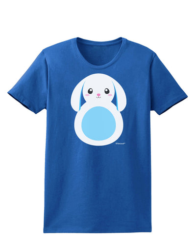 Cute Bunny with Floppy Ears - Blue Womens Dark T-Shirt by TooLoud-Womens T-Shirt-TooLoud-Royal-Blue-X-Small-Davson Sales