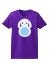 Cute Bunny with Floppy Ears - Blue Womens Dark T-Shirt by TooLoud-Womens T-Shirt-TooLoud-Purple-X-Small-Davson Sales