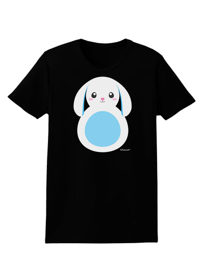 Cute Bunny with Floppy Ears - Blue Womens Dark T-Shirt by TooLoud-Womens T-Shirt-TooLoud-Black-X-Small-Davson Sales