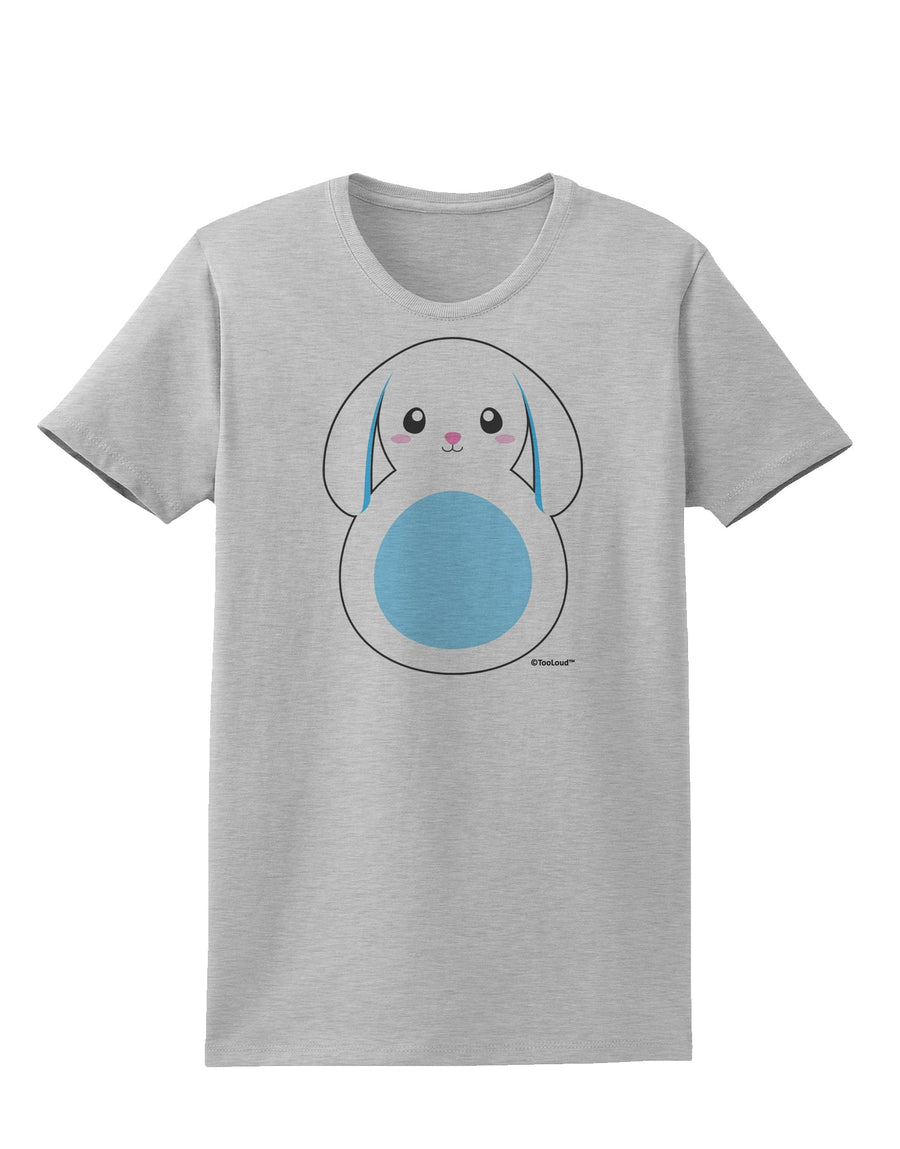 Cute Bunny with Floppy Ears - Blue Womens T-Shirt by TooLoud-Womens T-Shirt-TooLoud-White-X-Small-Davson Sales