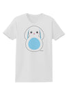 Cute Bunny with Floppy Ears - Blue Womens T-Shirt by TooLoud-Womens T-Shirt-TooLoud-White-X-Small-Davson Sales