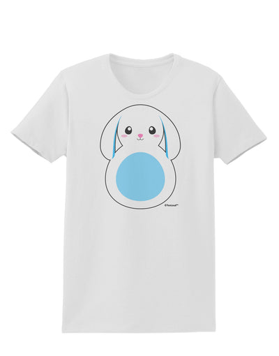 Cute Bunny with Floppy Ears - Blue Womens T-Shirt by TooLoud-Womens T-Shirt-TooLoud-White-X-Small-Davson Sales