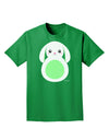 Cute Bunny with Floppy Ears - Green Adult Dark T-Shirt by TooLoud-Mens T-Shirt-TooLoud-Kelly-Green-Small-Davson Sales