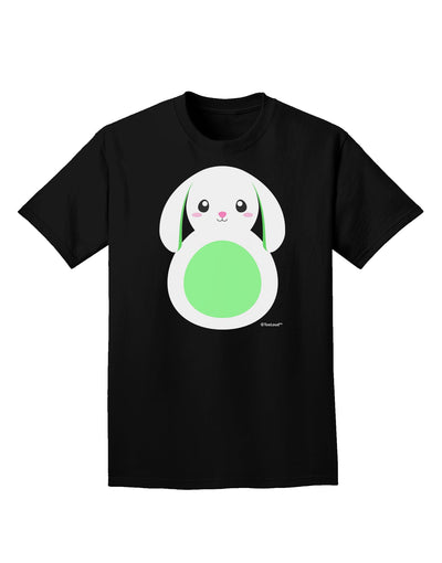 Cute Bunny with Floppy Ears - Green Adult Dark T-Shirt by TooLoud-Mens T-Shirt-TooLoud-Black-Small-Davson Sales