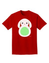 Cute Bunny with Floppy Ears - Green Adult Dark T-Shirt by TooLoud-Mens T-Shirt-TooLoud-Red-Small-Davson Sales