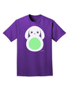 Cute Bunny with Floppy Ears - Green Adult Dark T-Shirt by TooLoud-Mens T-Shirt-TooLoud-Purple-Small-Davson Sales