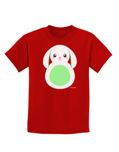 Cute Bunny with Floppy Ears - Green Childrens Dark T-Shirt by TooLoud-Childrens T-Shirt-TooLoud-Red-X-Small-Davson Sales