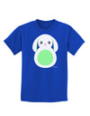 Cute Bunny with Floppy Ears - Green Childrens Dark T-Shirt by TooLoud-Childrens T-Shirt-TooLoud-Royal-Blue-X-Small-Davson Sales