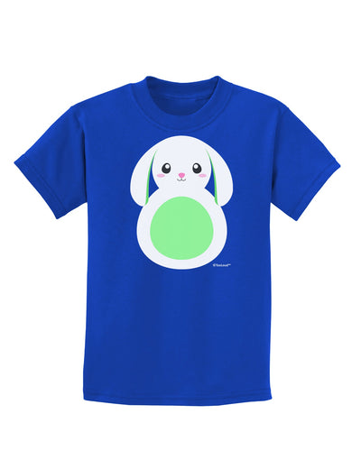 Cute Bunny with Floppy Ears - Green Childrens Dark T-Shirt by TooLoud-Childrens T-Shirt-TooLoud-Royal-Blue-X-Small-Davson Sales